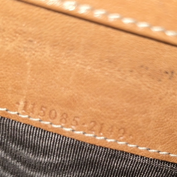 RARE Authentic Gucci Amalfi Beige and Brown Cloth Wallet with Silver Accent EUC - Picture 9 of 9